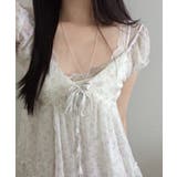 花柄 リボン フリルペプラムブラウス | VIVID LADY | 詳細画像8