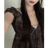 花柄 リボン フリルペプラムブラウス | VIVID LADY | 詳細画像13
