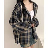 フード付きチェックシャツ | VIVID LADY | 詳細画像12 