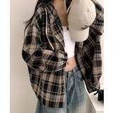 フード付きチェックシャツ | VIVID LADY | 詳細画像18 