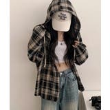 フード付きチェックシャツ | VIVID LADY | 詳細画像25 