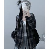 フード付きオーバーサイズチェックシャツ | VIVID LADY | 詳細画像17 