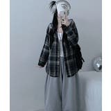 フード付きオーバーサイズチェックシャツ | VIVID LADY | 詳細画像20 