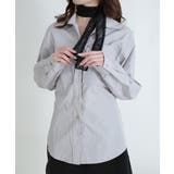 シルバーボタン ウエスト紐付き カラーシャツ | VIVID LADY | 詳細画像7