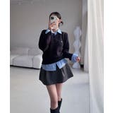 ポロ襟 シャツドッキング ニットプルオーバー | VIVID LADY | 詳細画像18 