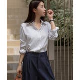 ストライプ柄 シンプル カラーシャツ | VIVID LADY | 詳細画像7