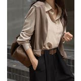 ストライプ柄 シンプル カラーシャツ | VIVID LADY | 詳細画像18