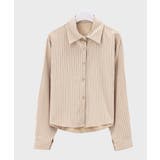 ストライプ柄 シンプル カラーシャツ | VIVID LADY | 詳細画像23