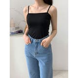 ブラック | タンクトップ インナー キャミソールトップス | VIVID LADY