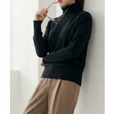 ブラック | ベーシック タートルネックニット プルオーバー | VIVID LADY