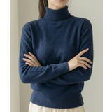 ネイビー | ベーシック タートルネックニット プルオーバー | VIVID LADY