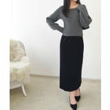 スクエアネック パフスリーブ リブニット | VIVID LADY | 詳細画像11