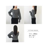 スクエアネック パフスリーブ リブニット | VIVID LADY | 詳細画像26