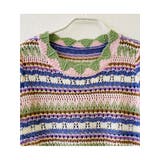 パンチング虹ニット半袖 メッシュ Y2K | VIVID LADY | 詳細画像4