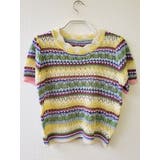 パンチング虹ニット半袖 メッシュ Y2K | VIVID LADY | 詳細画像2