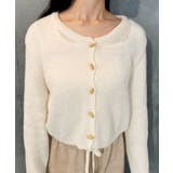 アイボリー | ニット カーディガン レディース | VIVID LADY