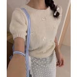 リボン半袖ニット レディース 秋 | VIVID LADY | 詳細画像11