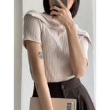 春のピッタリ半袖襟付きニット レディース ニット | VIVID LADY | 詳細画像9