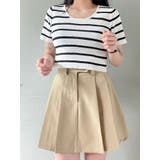 ボーダー柄クロップド丈半袖ニットトップス レディース 半袖 | VIVID LADY | 詳細画像11 