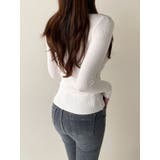 やわらかな肌触りリブニット レディース クルーネック | VIVID LADY | 詳細画像16