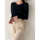 やわらかな肌触りリブニット レディース クルーネック | VIVID LADY | 詳細画像17