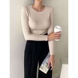 やわらかな肌触りリブニット レディース クルーネック | VIVID LADY | 詳細画像9