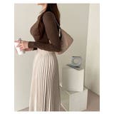 やわらかな肌触りリブニット レディース クルーネック | VIVID LADY | 詳細画像12