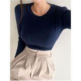 やわらかな肌触りリブニット レディース クルーネック | VIVID LADY | 詳細画像13