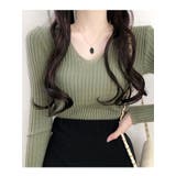 Vネックニット 薄手 レディース | VIVID LADY | 詳細画像12