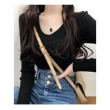 ブラック | Vネックニット 薄手 レディース | VIVID LADY