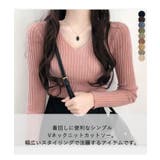 Vネックニット 薄手 レディース | VIVID LADY | 詳細画像2