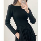 肩開きリボンニット レディース 秋 | VIVID LADY | 詳細画像10 