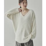 アンゴラタッチVネックニットプルオーバー | VIVID LADY | 詳細画像1 