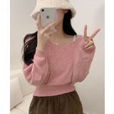 Vネック ショート丈ニット | VIVID LADY | 詳細画像1