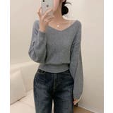 Vネック ショート丈ニット | VIVID LADY | 詳細画像14