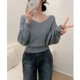 Vネック ショート丈ニット | VIVID LADY | 詳細画像16