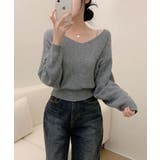 Vネック ショート丈ニット | VIVID LADY | 詳細画像17