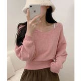 Vネック ショート丈ニット | VIVID LADY | 詳細画像2