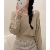 Vネック ショート丈ニット | VIVID LADY | 詳細画像9