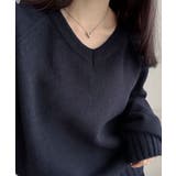 Vネック ルーズニットトップス | VIVID LADY | 詳細画像32