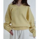 Vネック ルーズニットトップス | VIVID LADY | 詳細画像50