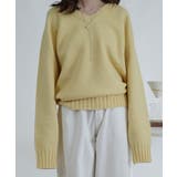 Vネック ルーズニットトップス | VIVID LADY | 詳細画像56