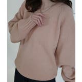 ピンク | Vネック ルーズニットトップス | VIVID LADY