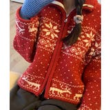 ノルディック柄 ジップアップニット | VIVID LADY | 詳細画像2 