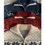 ノルディック柄 ジップアップニット | VIVID LADY | 詳細画像20 