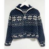 ノルディック柄 ジップアップニット | VIVID LADY | 詳細画像25 