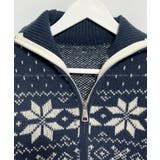 ノルディック柄 ジップアップニット | VIVID LADY | 詳細画像27 