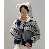 ノルディック柄 Wジップニットブルゾン | VIVID LADY | 詳細画像17