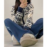 ノルディック柄 Wジップニットブルゾン | VIVID LADY | 詳細画像6