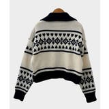 ノルディック柄 Wジップニットブルゾン | VIVID LADY | 詳細画像26